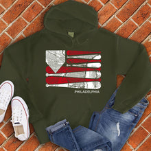 Load image into Gallery viewer, Philadelphia Baseball Flag Hoodie