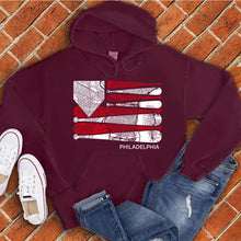 Load image into Gallery viewer, Philadelphia Baseball Flag Hoodie