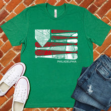 Load image into Gallery viewer, Philadelphia Baseball Flag Tee