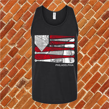 Load image into Gallery viewer, Philadelphia Baseball Flag Unisex Tank Top