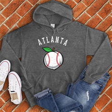 Load image into Gallery viewer, Atlanta White Peach Baseball Hoodie