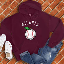 Load image into Gallery viewer, Atlanta White Peach Baseball Hoodie