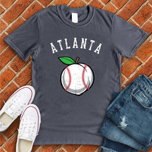 Load image into Gallery viewer, Atlanta White Peach Baseball Tee