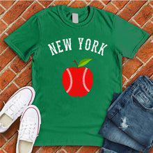 Load image into Gallery viewer, New York Apple Baseball Tee