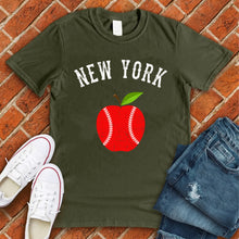 Load image into Gallery viewer, New York Apple Baseball Tee