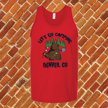 Load image into Gallery viewer, Let's Go Camping Denver Unisex Tank Top