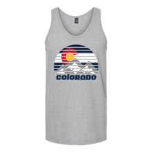 Load image into Gallery viewer, Colorado Mountains and Flag Circle Unisex Tank Top