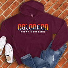Load image into Gallery viewer, Colorado Rocky Mountains Sunset Hoodie