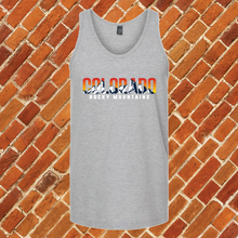 Load image into Gallery viewer, Colorado Rocky Mountains Sunset Unisex Tank Top