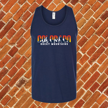 Load image into Gallery viewer, Colorado Rocky Mountains Sunset Unisex Tank Top