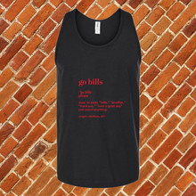 Load image into Gallery viewer, Go Bills Definition Unisex Tank Top