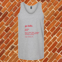 Load image into Gallery viewer, Go Bills Definition Unisex Tank Top