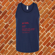 Load image into Gallery viewer, Go Bills Definition Unisex Tank Top