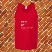 Load image into Gallery viewer, Go Bills Definition Unisex Tank Top