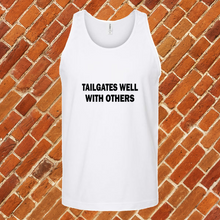 Load image into Gallery viewer, Tailgates Well With Others Unisex Tank Top