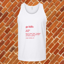 Load image into Gallery viewer, Go Bills Definition Unisex Tank Top