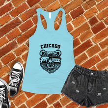 Load image into Gallery viewer, Chicago Bears Skyline and Flag Women's Tank Top