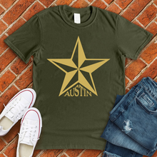Load image into Gallery viewer, Golden Austin Star Tee