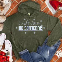 Load image into Gallery viewer, Be Someone Snow Mural Hoodie