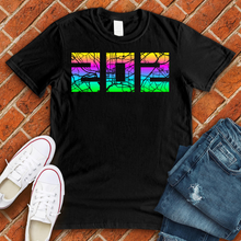 Load image into Gallery viewer, 202 Map Neon Tee