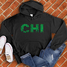 Load image into Gallery viewer, CHI Skyline Xmas Lights Hoodie