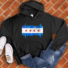 Load image into Gallery viewer, Chicago Skyline Flag Hoodie