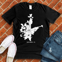 Load image into Gallery viewer, Fort Worth Map Tee