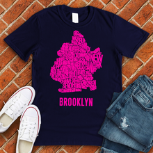 Load image into Gallery viewer, Neon Brooklyn Neighborhoods Tee