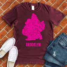 Load image into Gallery viewer, Neon Brooklyn Neighborhoods Tee