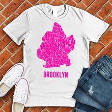 Load image into Gallery viewer, Neon Brooklyn Neighborhoods Tee