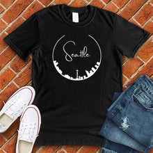 Load image into Gallery viewer, Seattle Curved Skyline tee