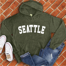 Load image into Gallery viewer, Seattle White Hoodie