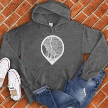 Load image into Gallery viewer, Seattle Map Hoodie
