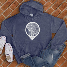 Load image into Gallery viewer, Seattle Map Hoodie