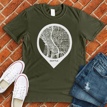 Load image into Gallery viewer, Seattle Map Tee