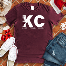 Load image into Gallery viewer, KC Born Raised Proud Winter Tee