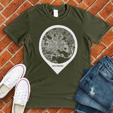 Load image into Gallery viewer, Baltimore Map Tee