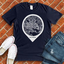 Load image into Gallery viewer, Baltimore Map Tee