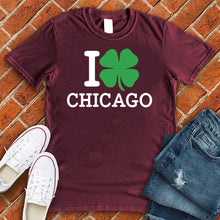 Load image into Gallery viewer, I Love Chicago Clover Tee