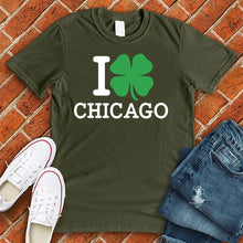 Load image into Gallery viewer, I Love Chicago Clover Tee