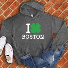 Load image into Gallery viewer, I Love Boston Clover Hoodie