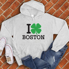 Load image into Gallery viewer, I Love Boston Clover Hoodie