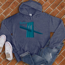 Load image into Gallery viewer, Blue Brooklyn Bridge Hoodie