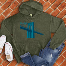 Load image into Gallery viewer, Blue Brooklyn Bridge Hoodie