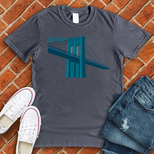 Load image into Gallery viewer, Blue Brooklyn Bridge Tee