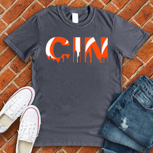 Load image into Gallery viewer, Cincinnati Tiger Stripes Skyline Tee