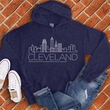 Load image into Gallery viewer, Cleveland Simplistic Skyline Hoodie