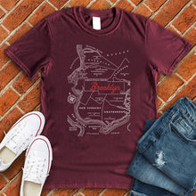 Load image into Gallery viewer, Vintage Brooklyn New York Map Tee