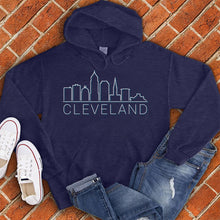 Load image into Gallery viewer, Cleveland Skyline Shadow Hoodie
