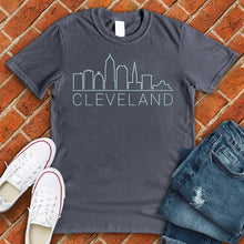Load image into Gallery viewer, Cleveland Skyline Shadow Tee